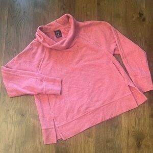 Nike Women's Pink cowl Neck Sweatshirt Small